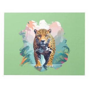 Leopard Vector Art Animal in the Majestic Nature Notizblock