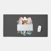 Leopard Vector Art Animal in the Majestic Nature Schreibtischunterlage (Tastatur & Maus)