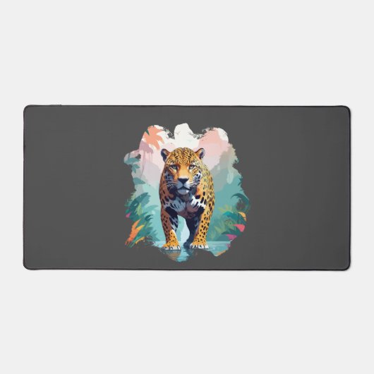 Leopard Vector Art Animal in the Majestic Nature Schreibtischunterlage (Vorderseite)