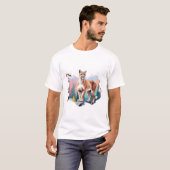 Leopard Vector Art Art Nasszelle T-Shirt (Vorne ganz)