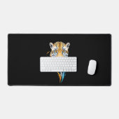Leopard Vector Art mit lebhaften Farben Schreibtischunterlage (Tastatur & Maus)