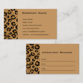 Leopard-Verabredungs-Erinnerungs-Karte Terminkarte (Vorne/Hinten)
