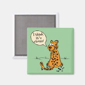 Leopard verliert Punkte - ich denke, es ist Stress Magnet (Vorderseite/Rückseite)