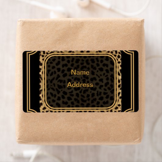 Leopard-Versandetikett (Insitu)