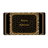 Leopard-Versandetikett (Vorne)