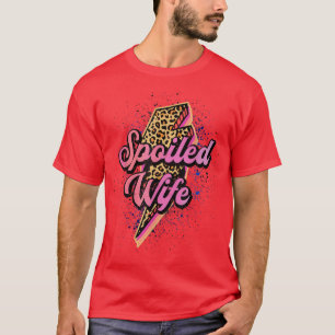 Leopard verwüstete Ehefrau Blitz Bolt Western Coun T-Shirt