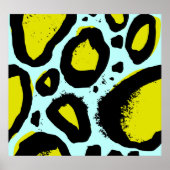 Leopard Vibrance: farbenfrohe wilde Texturen. Poster (Vorne)