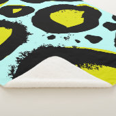 Leopard Vibrance: farbenfrohe wilde Texturen. Sherpadecke (3/4)