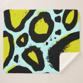 Leopard Vibrance: farbenfrohe wilde Texturen. Sherpadecke (Vorderseite (Horizontal))