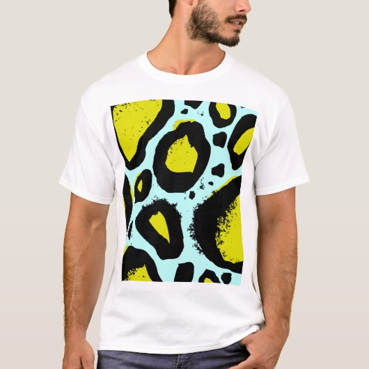Leopard Vibrance: farbenfrohe wilde Texturen. T-Shirt (Vorderseite)