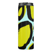 Leopard Vibrance: farbenfrohe wilde Texturen. Thermosbecher (Rückseite)