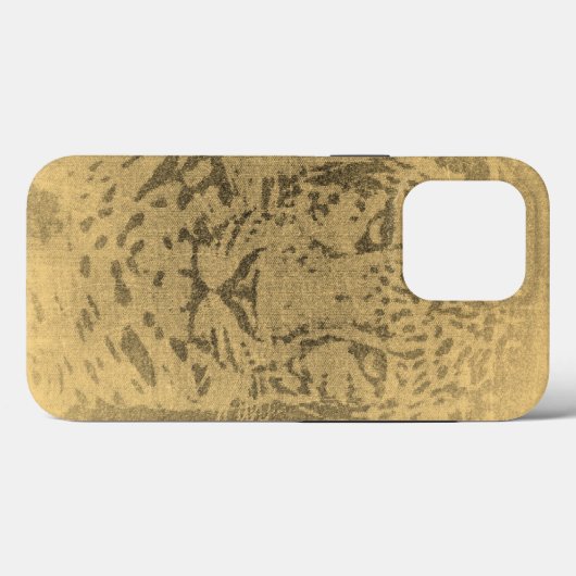 Leopard Vintag Case-Mate iPhone Hülle (Rückseite (Horizontal))
