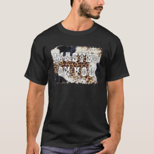 Leopard Vintag-verschwendete Cowhide-Western-Rode T-Shirt