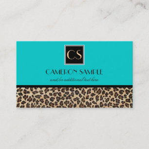 Leopard Visitenkarte