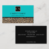 Leopard Visitenkarte (Vorne/Hinten)