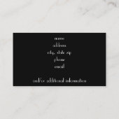 Leopard Visitenkarte (Rückseite)