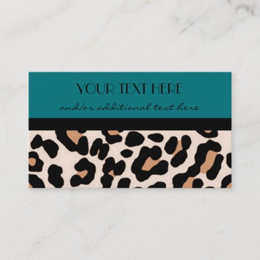 Leopard Visitenkarte (Vorderseite)