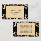 Leopard Visitenkarte (Vorne/Hinten)