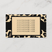 Leopard Visitenkarte (Rückseite)