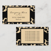 Leopard Visitenkarte (Vorne/Hinten)