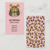 Leopard Visitenkarte (Vorne/Hinten)