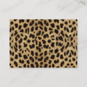 Leopard-Visitenkarte Visitenkarte (Rückseite)