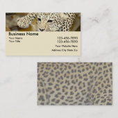 Leopard-Visitenkarten Visitenkarte (Vorne/Hinten)
