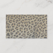 Leopard-Visitenkarten Visitenkarte (Rückseite)