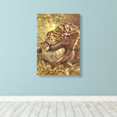 Leopard von CE Swan, Vintage Wildtiere Leinwanddruck (Insitu (Holzboden))
