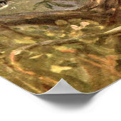 Leopard von CE Swan, Vintage Wildtiere Poster (Ecke)