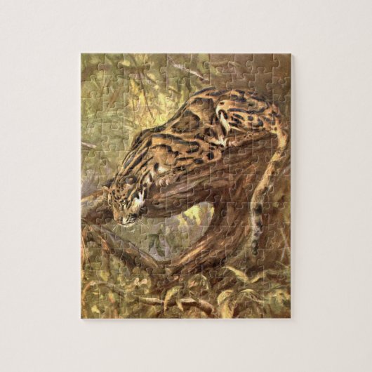 Leopard von CE Swan, Vintage Wildtiere Puzzle (Vertikal)