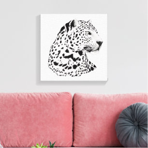 Leopard von Jungle-Tieren gekreuz Leinwand