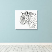Leopard von Svetlana Ledneva-Schukina G013 Leinwanddruck (Insitu (Holzboden))