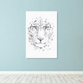 Leopard von Svetlana Ledneva-Schukina G028 Leinwanddruck (Insitu (Holzboden))