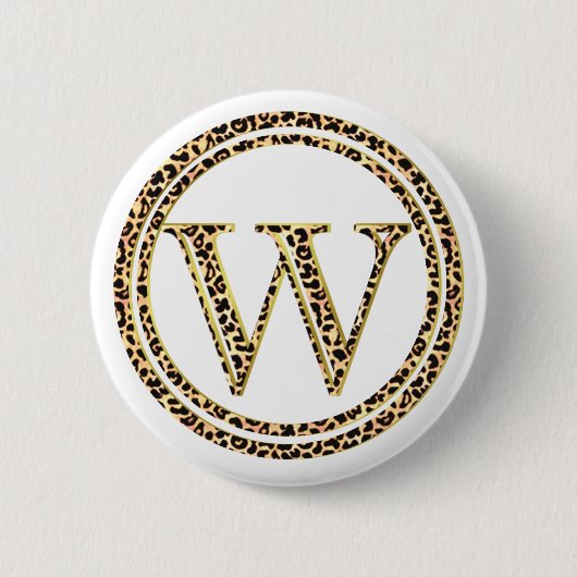 Leopard W Button (Vorderseite)