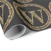 Leopard W Geschenkpapier (Rolleneckpunkt)