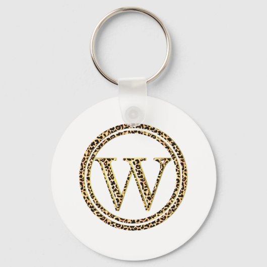Leopard W Schlüsselanhänger (Vorderseite)