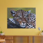 Leopard Wall Art Leinwanddruck (Insitu (Wohnzimmer))