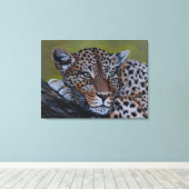 Leopard Wall Art Leinwanddruck (Insitu (Holzboden))
