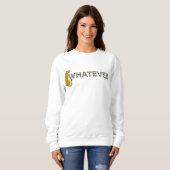Leopard, was auch immer, Leopard Print, lustiger H Sweatshirt (Vorne ganz)