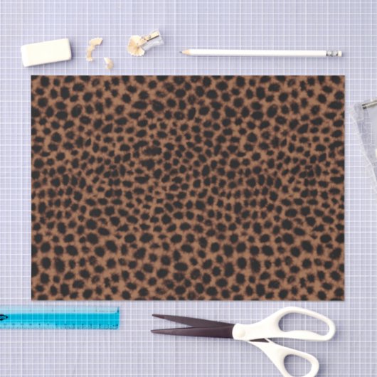Leopard-Wasserfarbmuster Seidenpapier (Handwerk)
