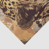 Leopard Watercolor Seidenpapier (Detail)