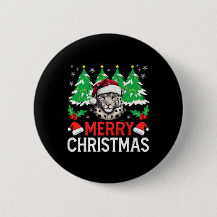 Leopard-Weihnachts-Pyjama-Kostüm für Xmas-Feiertag Button