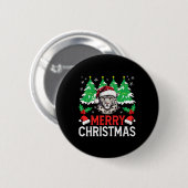 Leopard-Weihnachts-Pyjama-Kostüm für Xmas-Feiertag Button (Vorne & Hinten)