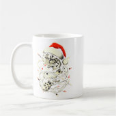 Leopard-Weihnachts-Santa-Hut Weihnachtslichter Fra Kaffeetasse (Links)