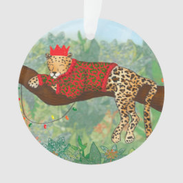 Leopard Weihnachtsacrylschmuck Ornament