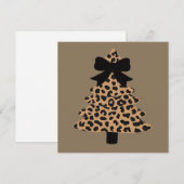 Leopard-Weihnachtsbaum Preppy Coquette Weihnachten (Vorne/Hinten)
