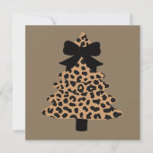 Leopard-Weihnachtsbaum Preppy Coquette Weihnachten (Vorderseite)