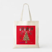 Leopard Weihnachtsbäume mit Santas Thunder_Cove Tragetasche (Rückseite)