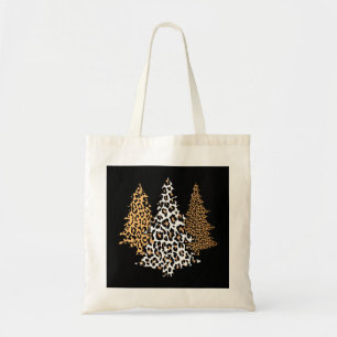 Leopard Weihnachtsbaumen Cheetah Animal Print Holi Tragetasche